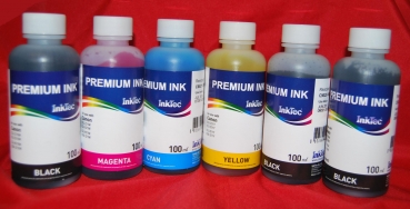 600 ml. (6x 100 ml.) InkTec Tinte Epson T2421-T2426